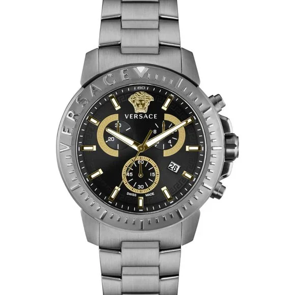 Versace | Accessories | Versace Mens 45mm Gray Watch | Poshmark display picture 2